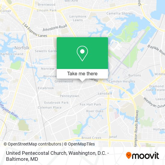 Mapa de United Pentecostal Church