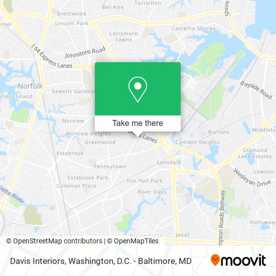 Davis Interiors map