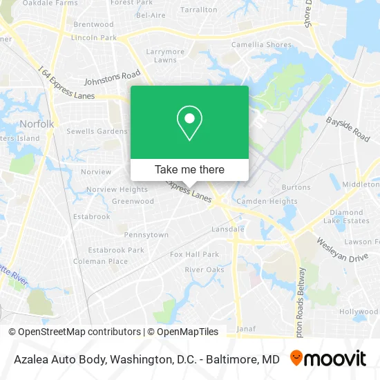 Mapa de Azalea Auto Body