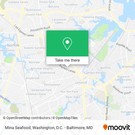 Mina Seafood map