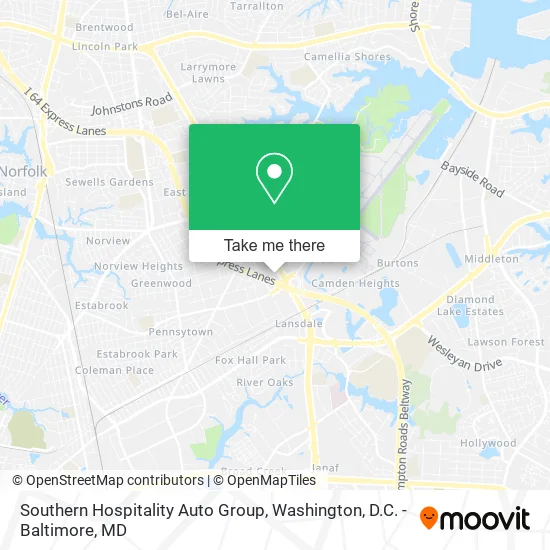 Southern Hospitality Auto Group map
