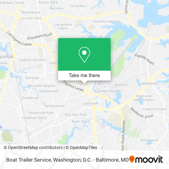 Boat Trailer Service map