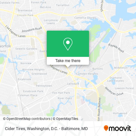 Cider Tires map