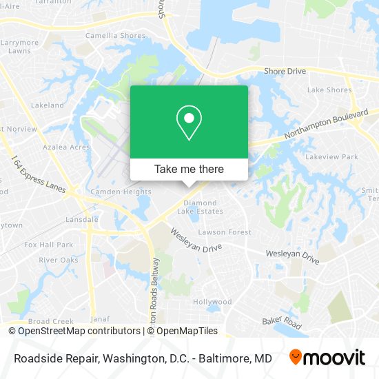 Mapa de Roadside Repair