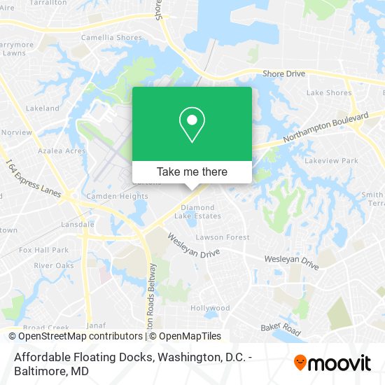 Mapa de Affordable Floating Docks
