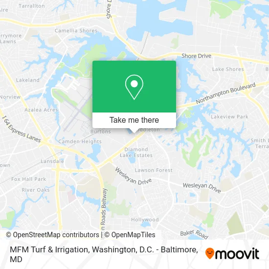 MFM Turf & Irrigation map