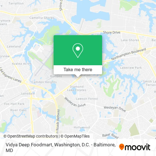 Vidya Deep Foodmart map