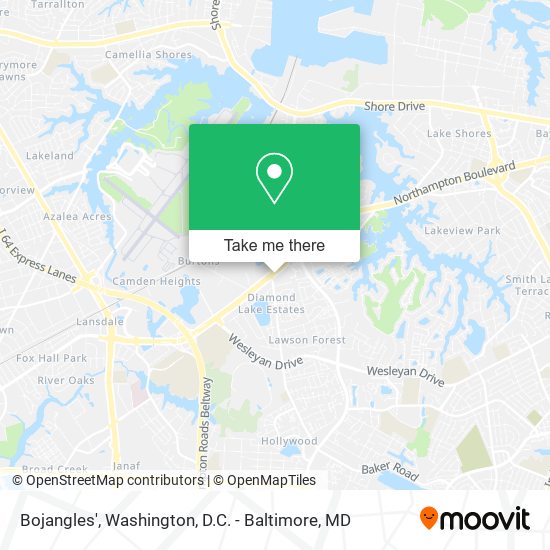 Mapa de Bojangles'