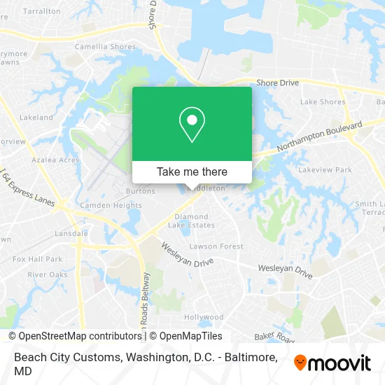 Beach City Customs map