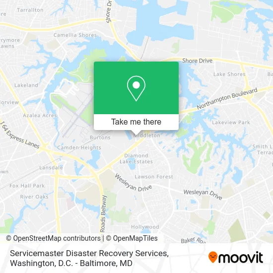 Servicemaster Disaster Recovery Services map