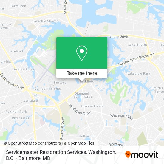 Servicemaster Restoration Services map