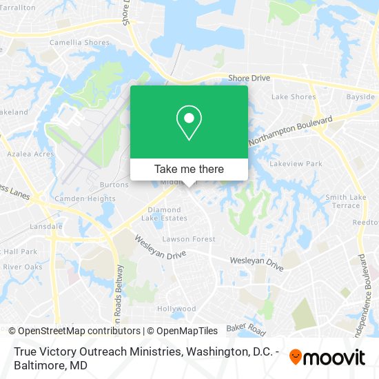 Mapa de True Victory Outreach Ministries