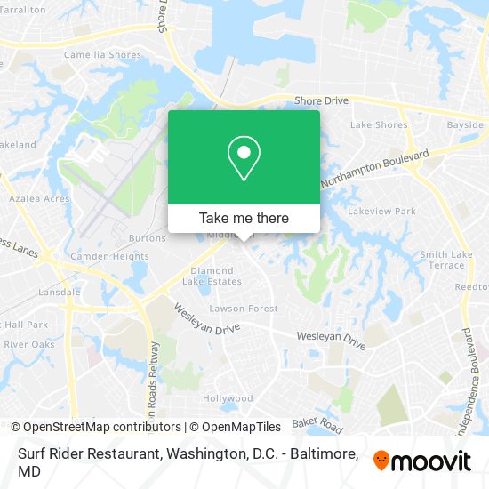 Mapa de Surf Rider Restaurant