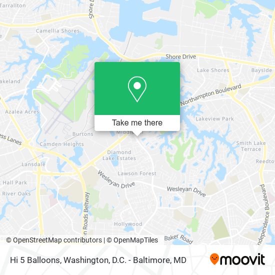 Hi 5 Balloons map