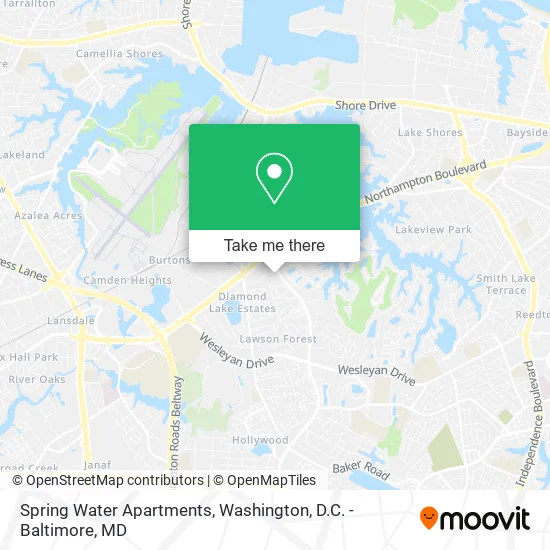 Spring Water Apartments map