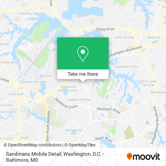 Mapa de Sandmans Mobile Detail