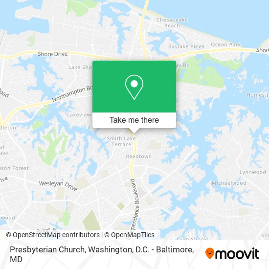 Presbyterian Church map