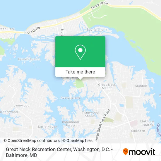 Mapa de Great Neck Recreation Center