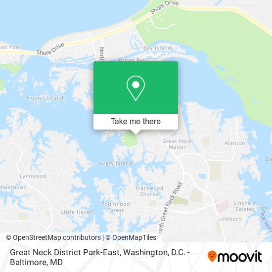 Great Neck District Park-East map