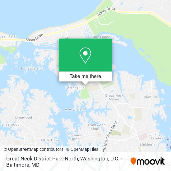 Great Neck District Park-North map