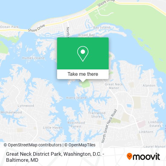 Mapa de Great Neck District Park