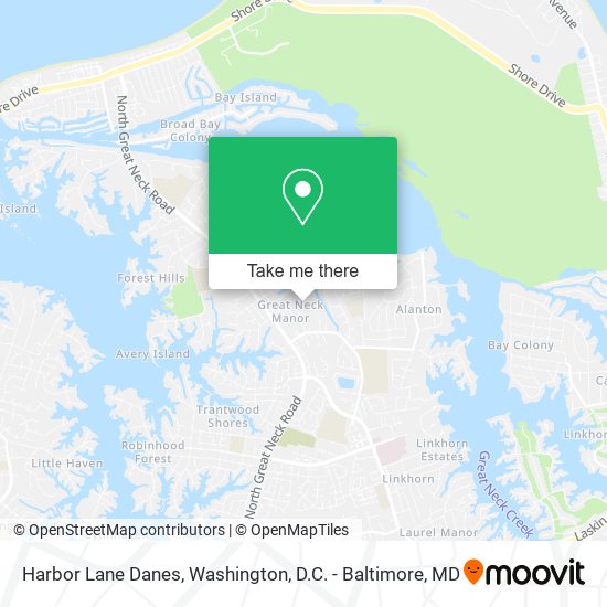 Harbor Lane Danes map