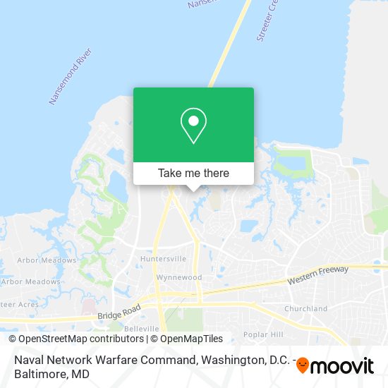 Naval Network Warfare Command map