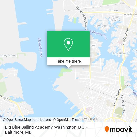 Big Blue Sailing Academy map