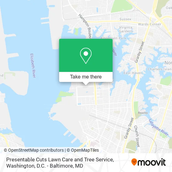 Presentable Cuts Lawn Care and Tree Service map
