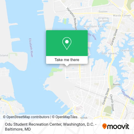 Odu Student Recreation Center map