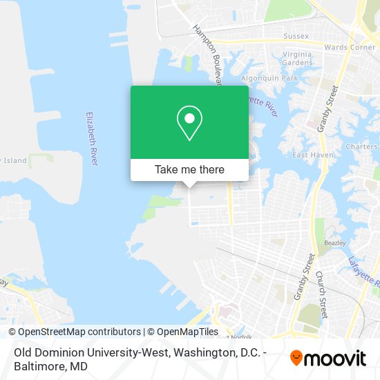 Mapa de Old Dominion University-West