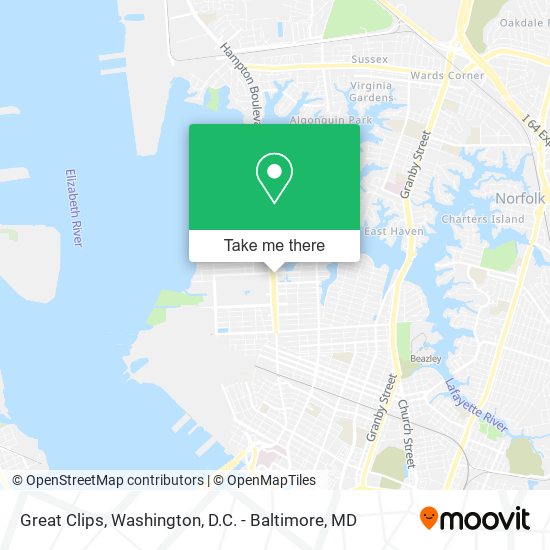 Great Clips map