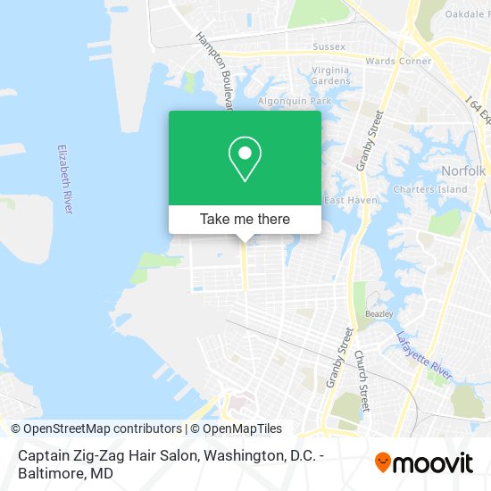 Captain Zig-Zag Hair Salon map