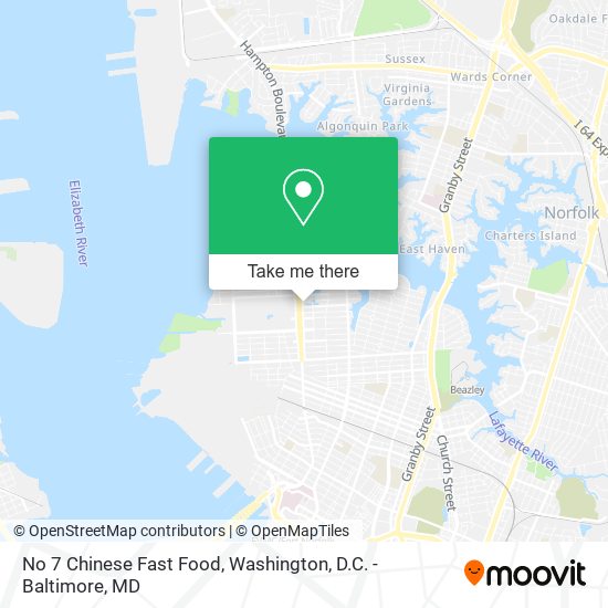 No 7 Chinese Fast Food map