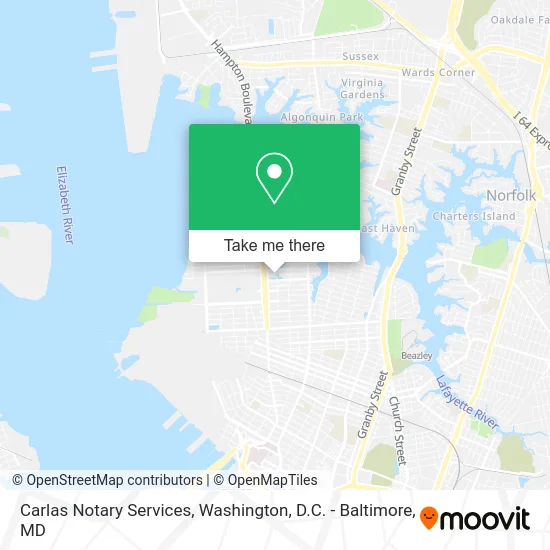 Carlas Notary Services map