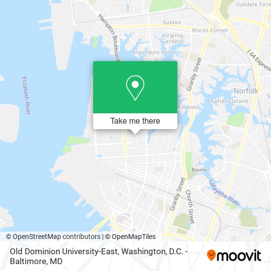 Old Dominion University-East map