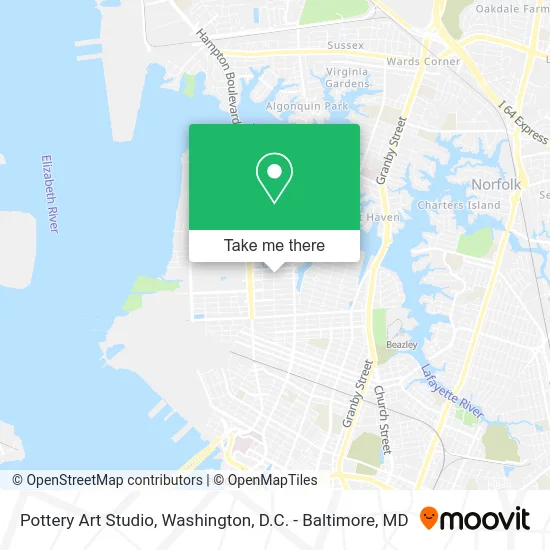 Pottery Art Studio map