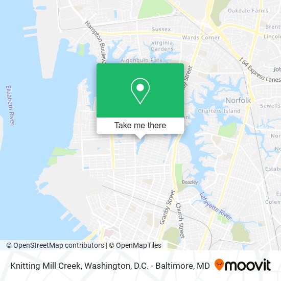 Knitting Mill Creek map