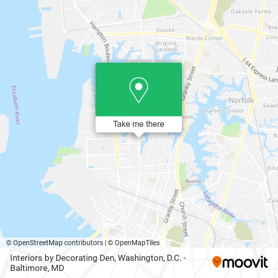 Interiors by Decorating Den map