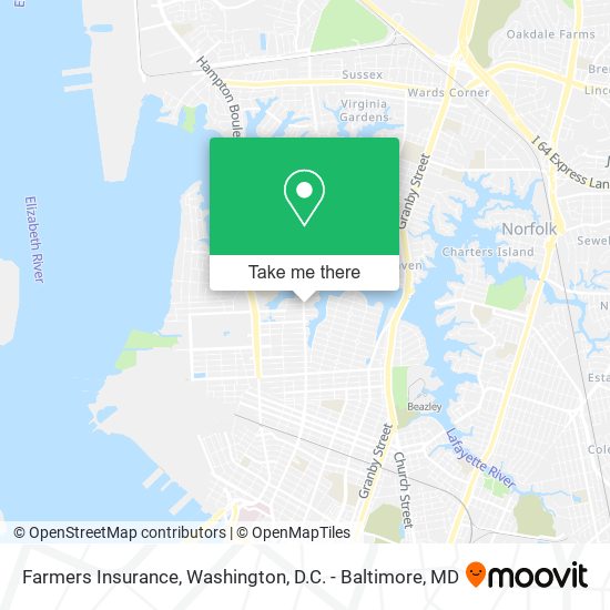 Mapa de Farmers Insurance