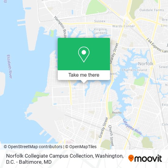 Norfolk Collegiate Campus Collection map