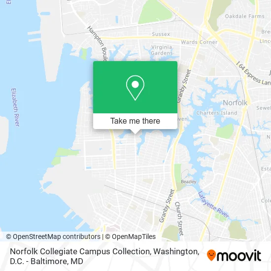 Norfolk Collegiate Campus Collection map