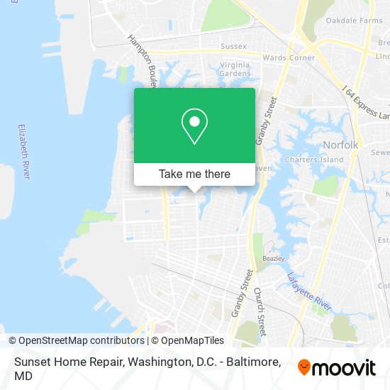 Sunset Home Repair map