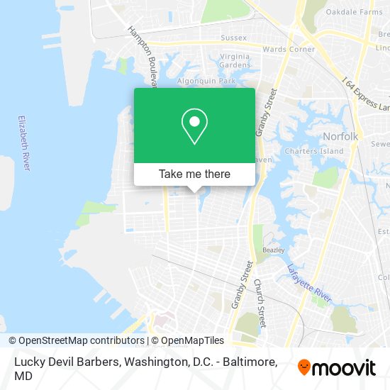 Lucky Devil Barbers map