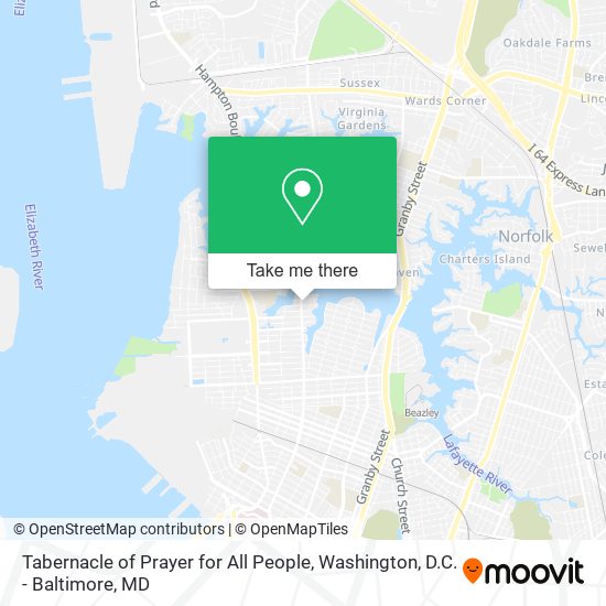 Mapa de Tabernacle of Prayer for All People