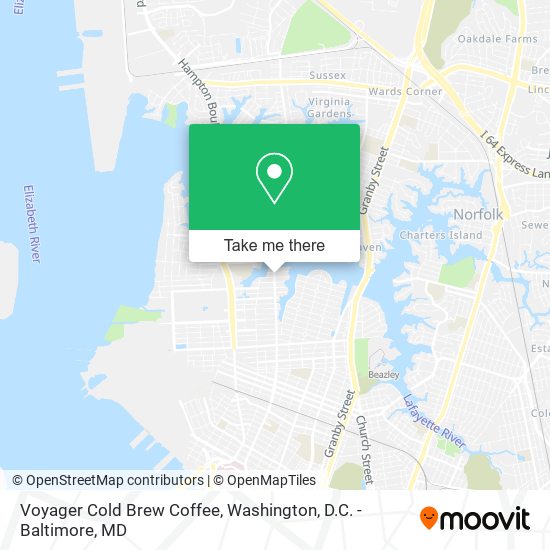 Voyager Cold Brew Coffee map