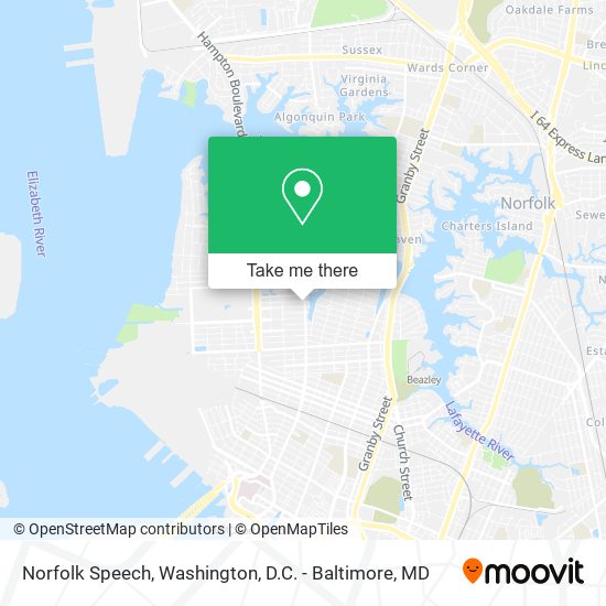 Norfolk Speech map