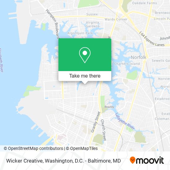Wicker Creative map