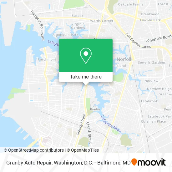 Granby Auto Repair map