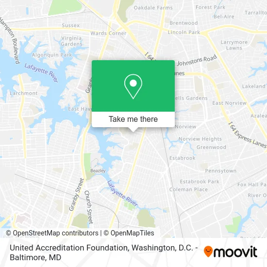United Accreditation Foundation map